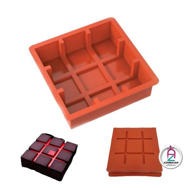قالب سیلیکون هندسی طرح مکعب (سه بعدی)