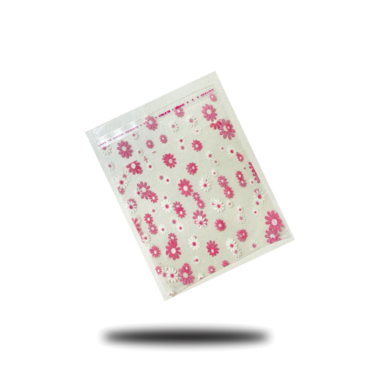 سلفون کوکی ۱۰×۱۰ طرح بابونه صورتی