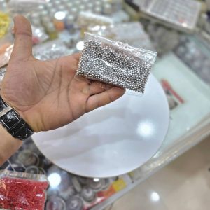 مروارید خوراکی تزئینی ( نقره ای متوسط )