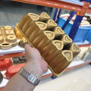 قالب کیک چدنی طرح مستطیل کف قلب