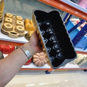 قالب کیک چدنی طرح مستطیل کف قلب
