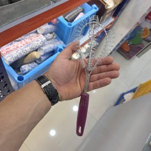 همزن استیل دسته پلاستیکی ۲۸سانت