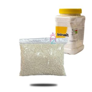 مروارید خوراکی تزئینی ( سفید ریز شنی )