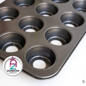 قالب مافین تفلون کف جدا 12 خانه گرد بزرگ