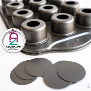 قالب مافین تفلون کف جدا 24 خانه گرد