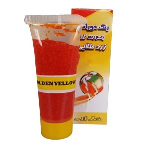 رنگ ژله ای خط زرد تیوپی