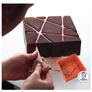 قالب سیلیکون هندسی طرح بلوک (سه بعدی)