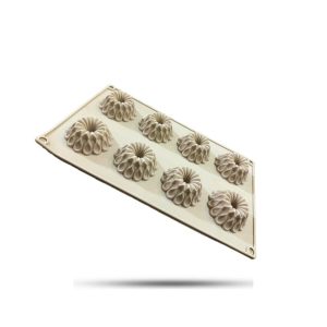 قالب سیلیکون خارجی گل ترمه شیفون دار 8خانه