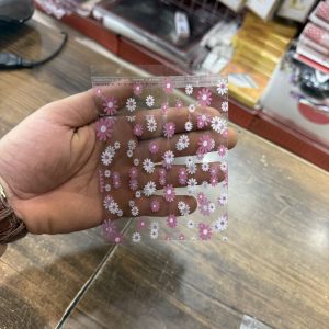 سلفون کوکی ۱۰×۱۰ طرح بابونه صورتی