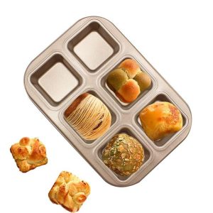 قالب مافین مربع ۶خانه تفلون خارجی
