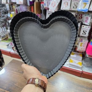 قالب تارت قلب تفلون دو سایز