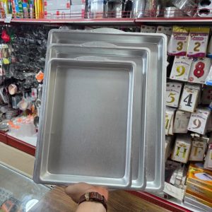 سینی فر مستطیل آلومنیوم اعلا سه سایز