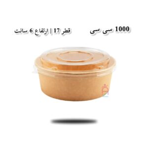 ظرف کرافت درب‌دار 1000 سی‌سی