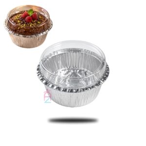 ظرف فویلی گرد درب دار 300 سی سی