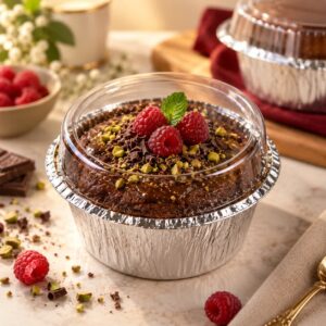 ظرف فویلی گرد درب دار 300 سی سی